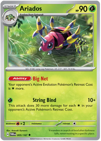 [Collector Troves] Pokemon Scarlet & Violet Twilight Masquerade Ariados Card