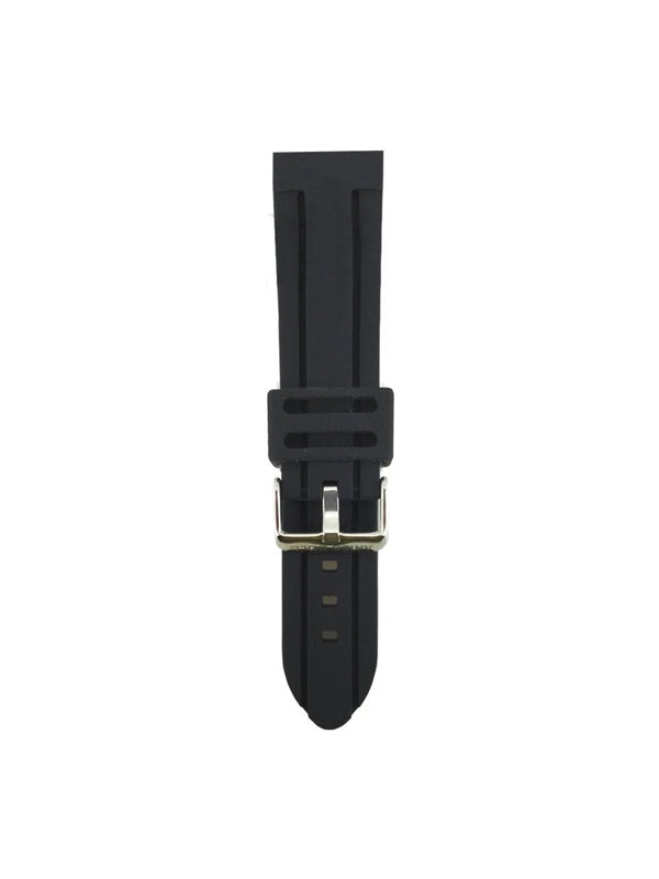 ARIES GOLD BLACK MIAMI AG-R0001 SILVER BUCKLE RUBBER STRAP