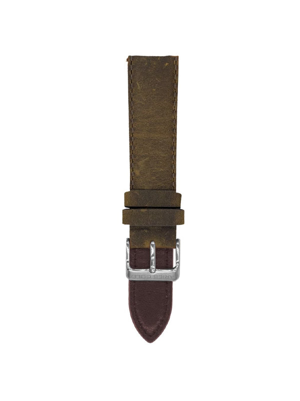 ARIES GOLD GRAY AG-L0034-22 LEATHER STRAP