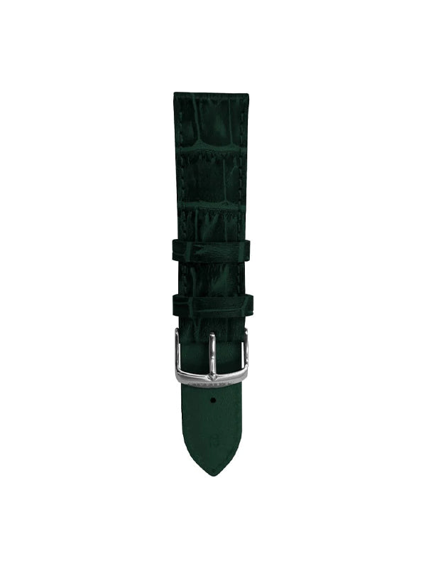 ARIES GOLD AG-L0056-22 GREEN LEATHER STRAP