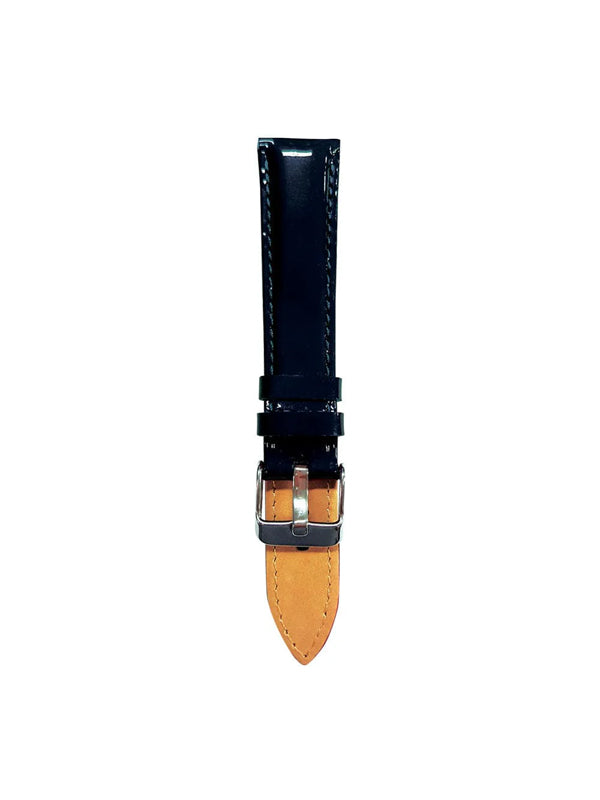 ARIES GOLD NAVY GLOSS AG-L0025 LEATHER STRAP