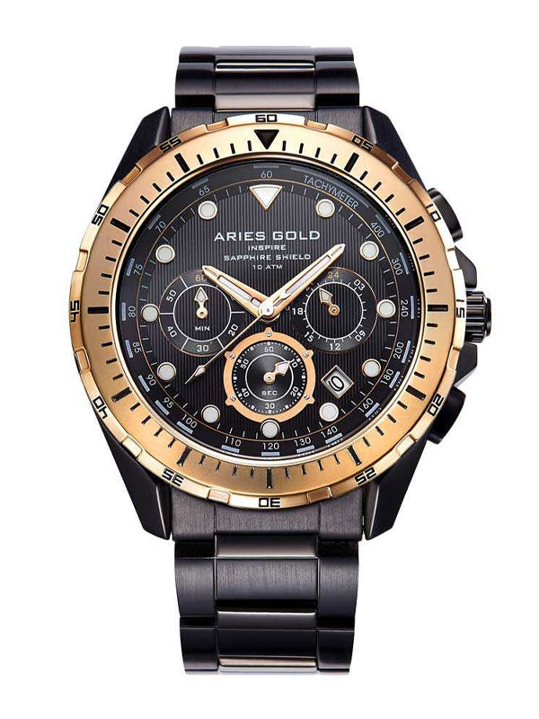 Aries Gold Atlantic G 7002 BKRG-BK Watch