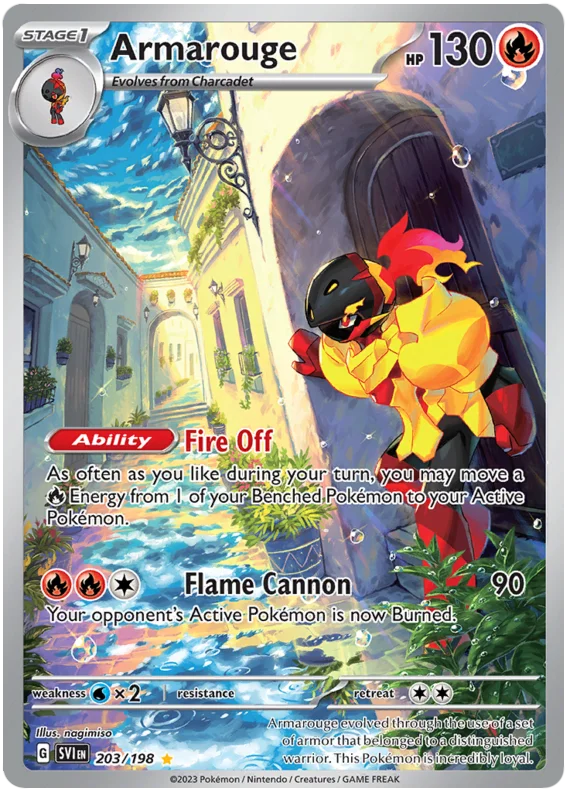 Pokemon Scarlet & Violet Armarouge Card #203
