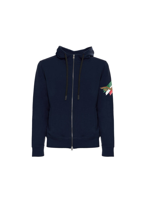 Armata Di Mare Navy Zip Up Hoodie