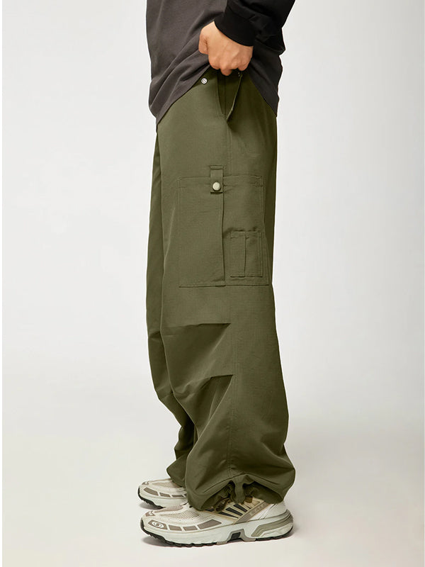 Army Green Baggy Cargo Pants 4