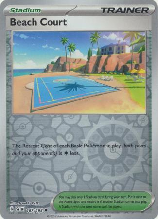 Pokemon Scarlet & Violet Beach Court Card reverse