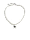 Beaded Pearl Necklace with Star Pendant
