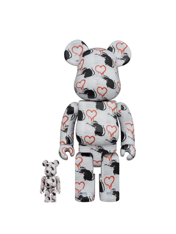 Bearbrick BRANDALISM Love Rat 100% + 400%