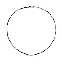 Black Beads Necklace 