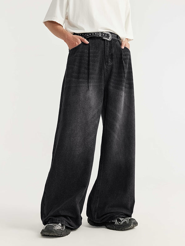 Black Grey Baggy Jeans 3