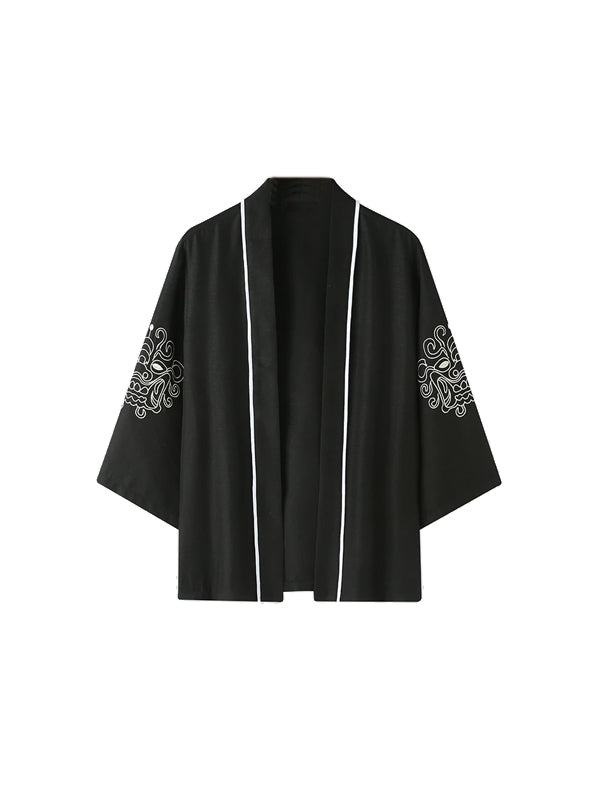 Black Kimono Style Outerwear