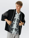 Black Kimono Style Outerwear 3