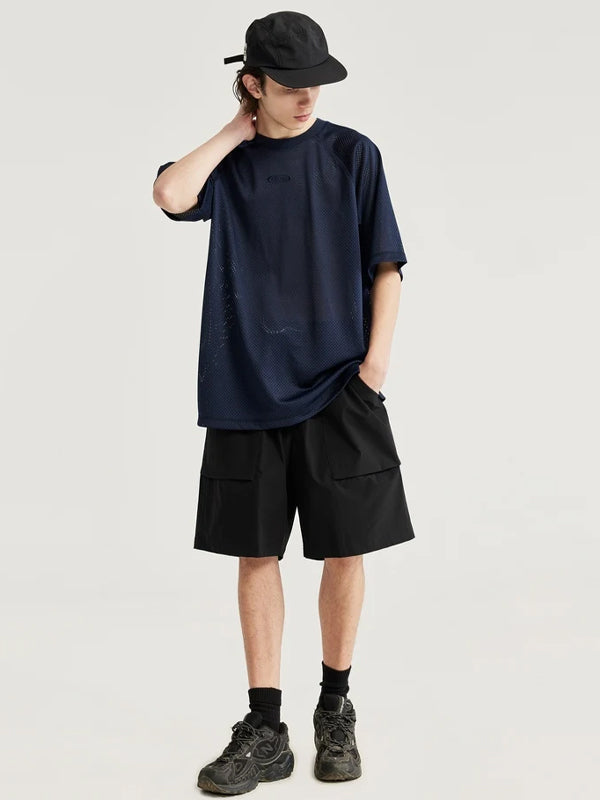 Black Lightweight Shorts with Large Pockets 4