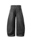 Black  Washed and Distressed Machete Baggy Jeans 4