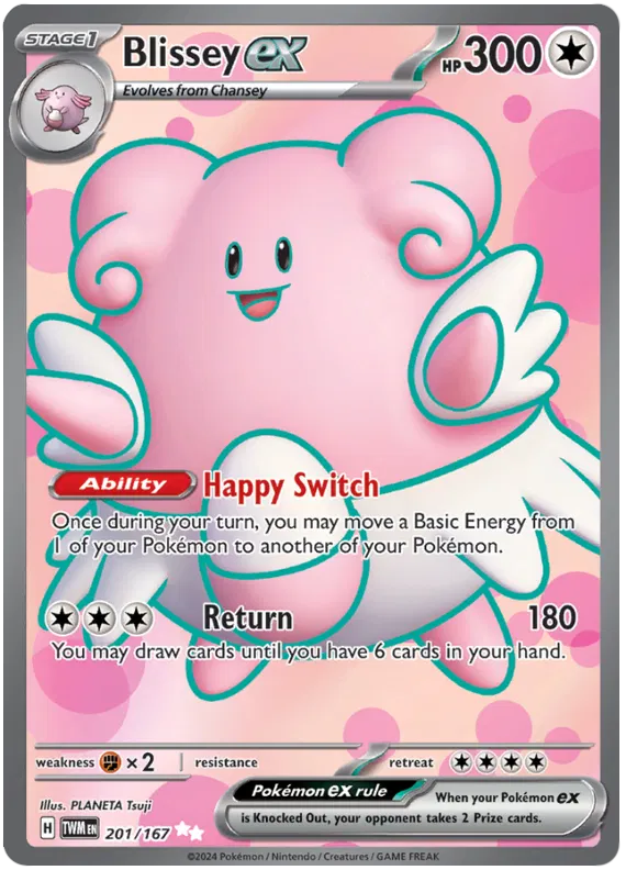 [Collector Troves] Pokemon Scarlet & Violet Twilight Masquerade Blissey ex Card (#201)