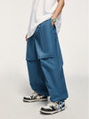Blue Cargo Pants with Drawstring 5