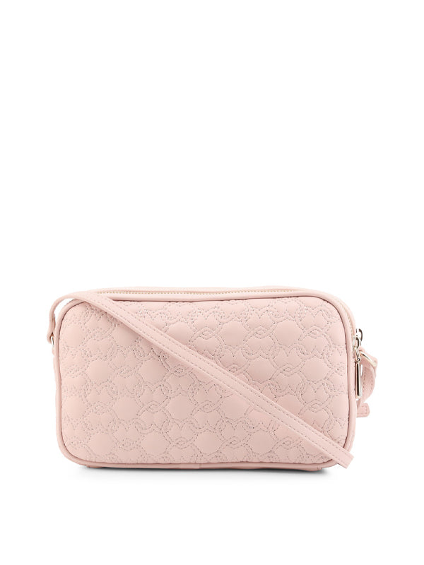 Blumarine be Blumarine Pink Quilted Crossbody Bag 3