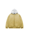 Bomber Jacket with Detachable Hood in Yellow Color