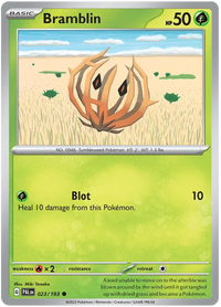 [Collector Troves] Pokemon Scarlet & Violet Paldea Evolved Bramblin Card