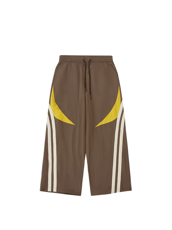 Brown Dual Color Track Pants