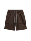 Brown Lightweight Shorts with Large Pockets