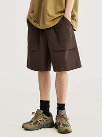 Brown Lightweight Shorts with Large Pockets 3