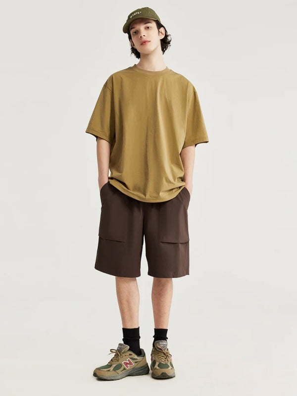 Brown Lightweight Shorts with Large Pockets 4