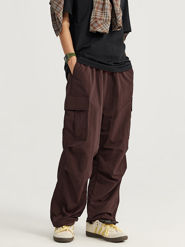 Brown Straight Leg Cargo Pants 4