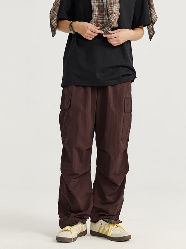 Brown Straight Leg Cargo Pants 7