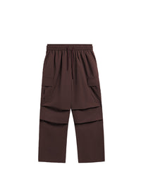 Brown Straight Leg Cargo Pants