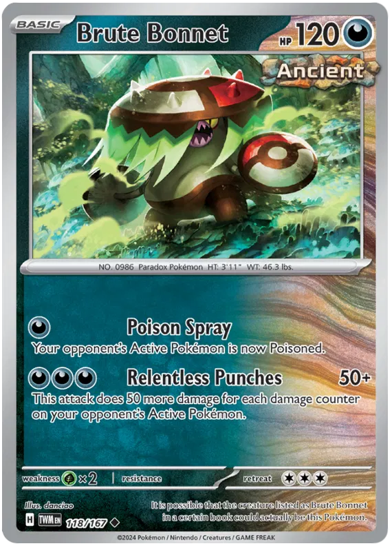 [Collector Troves] Pokemon Scarlet & Violet Twilight Masquerade Brute Bonnet Card