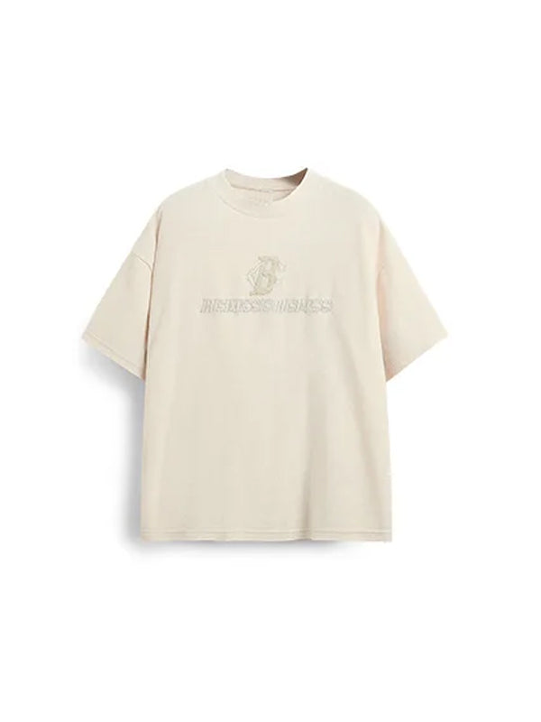 Business Is Business T-Shirt in Apricot Color