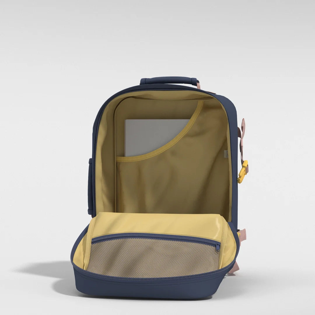 Cabinzero Classic Backpack 36L in Shibori Blue Color
