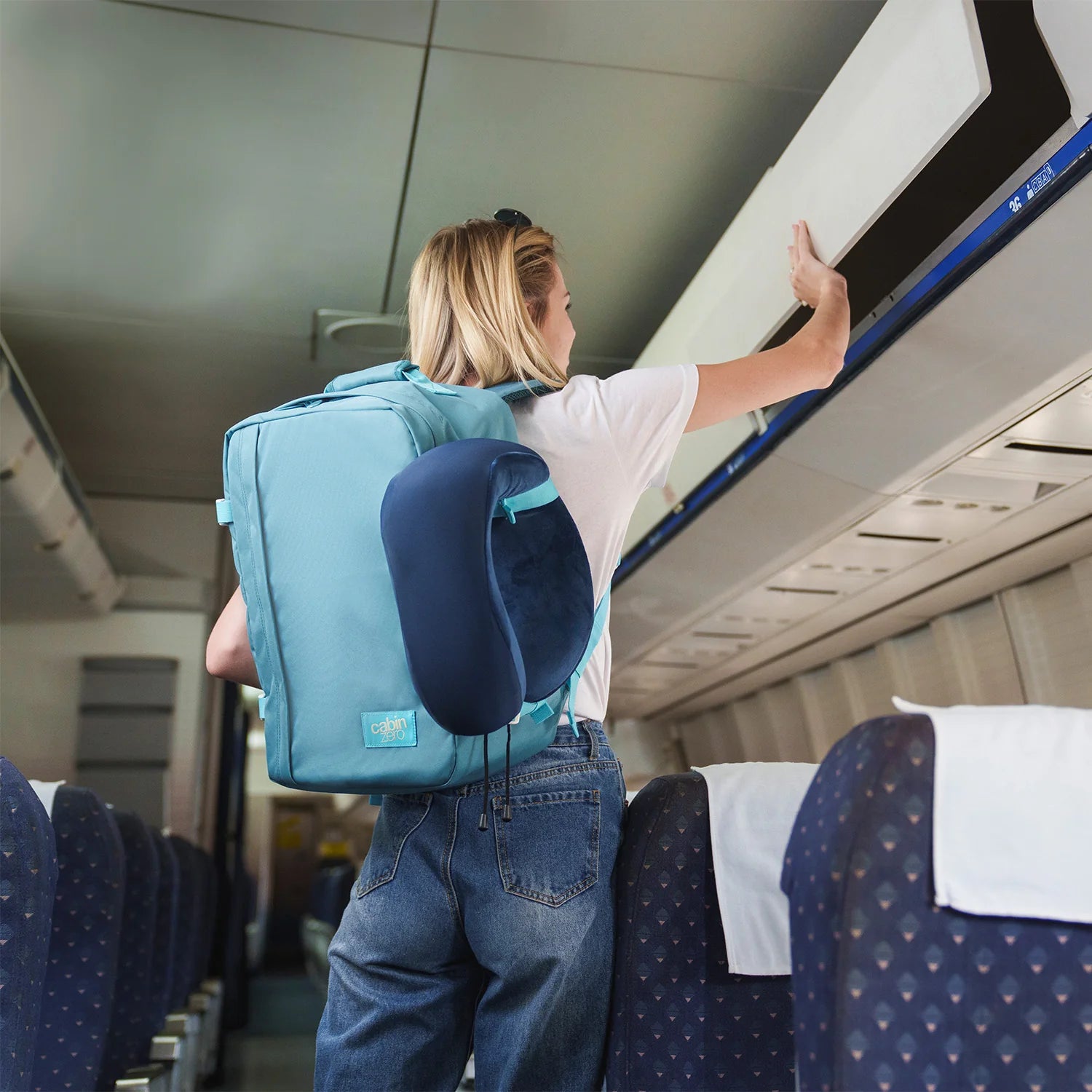 Cabinzero Classic Backpack 36L in Bali Blue Color