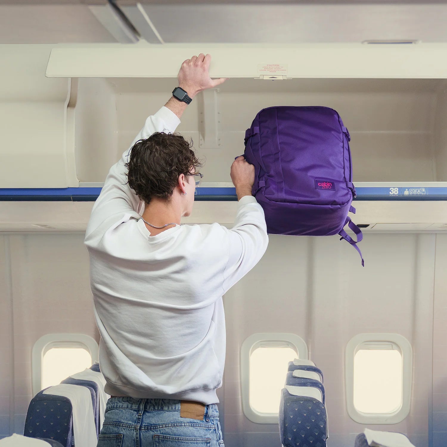 Cabinzero Classic Backpack 44L in Solace Sky Color