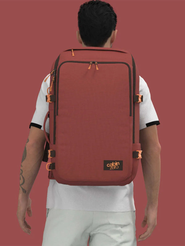 Cabinzero ADV PRO Backpack 42L in Sangria Red Color 11