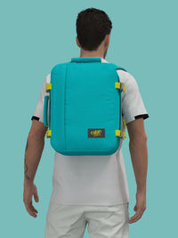 Cabinzero Classic 28L Backpack in Aqua Lagoon Color 12