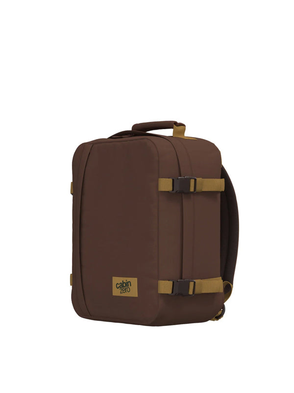 Cabinzero Classic 28L Backpack in Belgian Chocolate Color 4