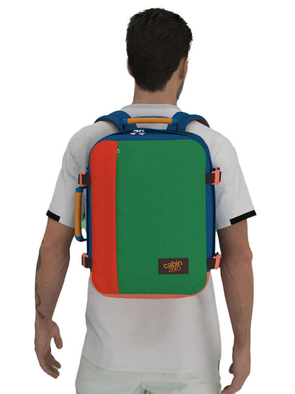 Cabinzero Classic Backpack 28L in Tropical Blocks Color 12