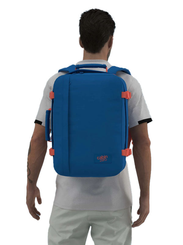 Cabinzero Classic Backpack 36L in Capri Blue Color 11