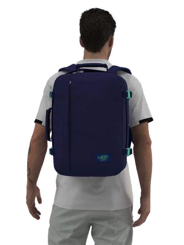 Cabinzero Classic Backpack 36L in Deep Ocean Color 11