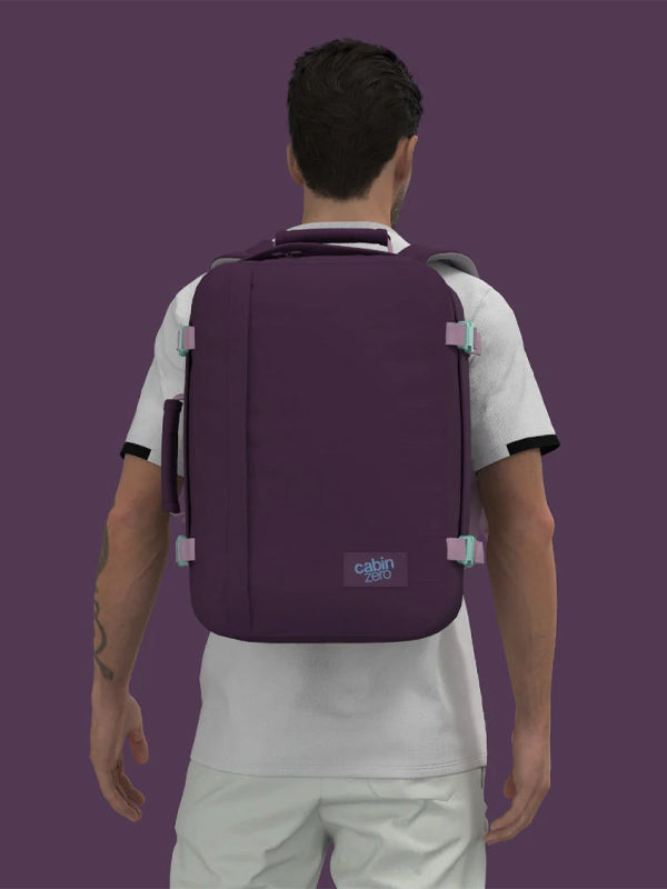 Cabinzero Classic Backpack 36L in Midnight Purple Color 10