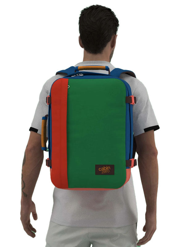Cabinzero Classic Backpack 36L in Tropical Blocks Color 11
