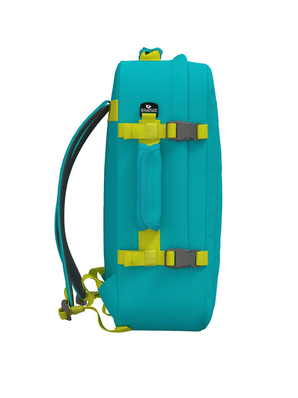 Cabinzero Classic Backpack 44L in Aqua Lagoon Color 3