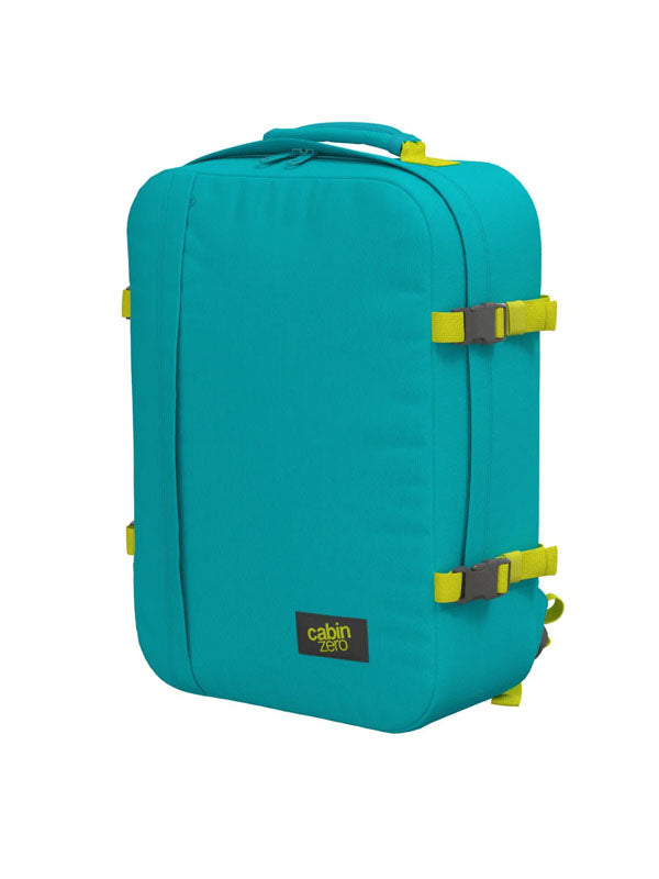 Cabinzero Classic Backpack 44L in Aqua Lagoon Color 4