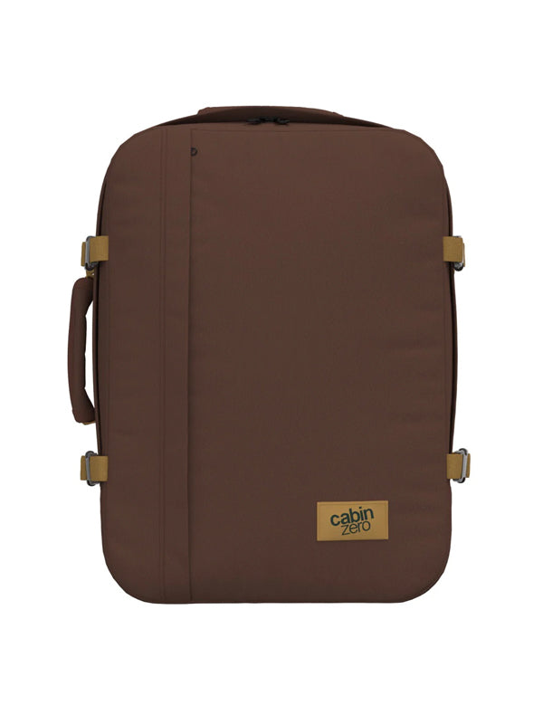 Cabinzero Classic Backpack 44L in Belgian Chocolate Color