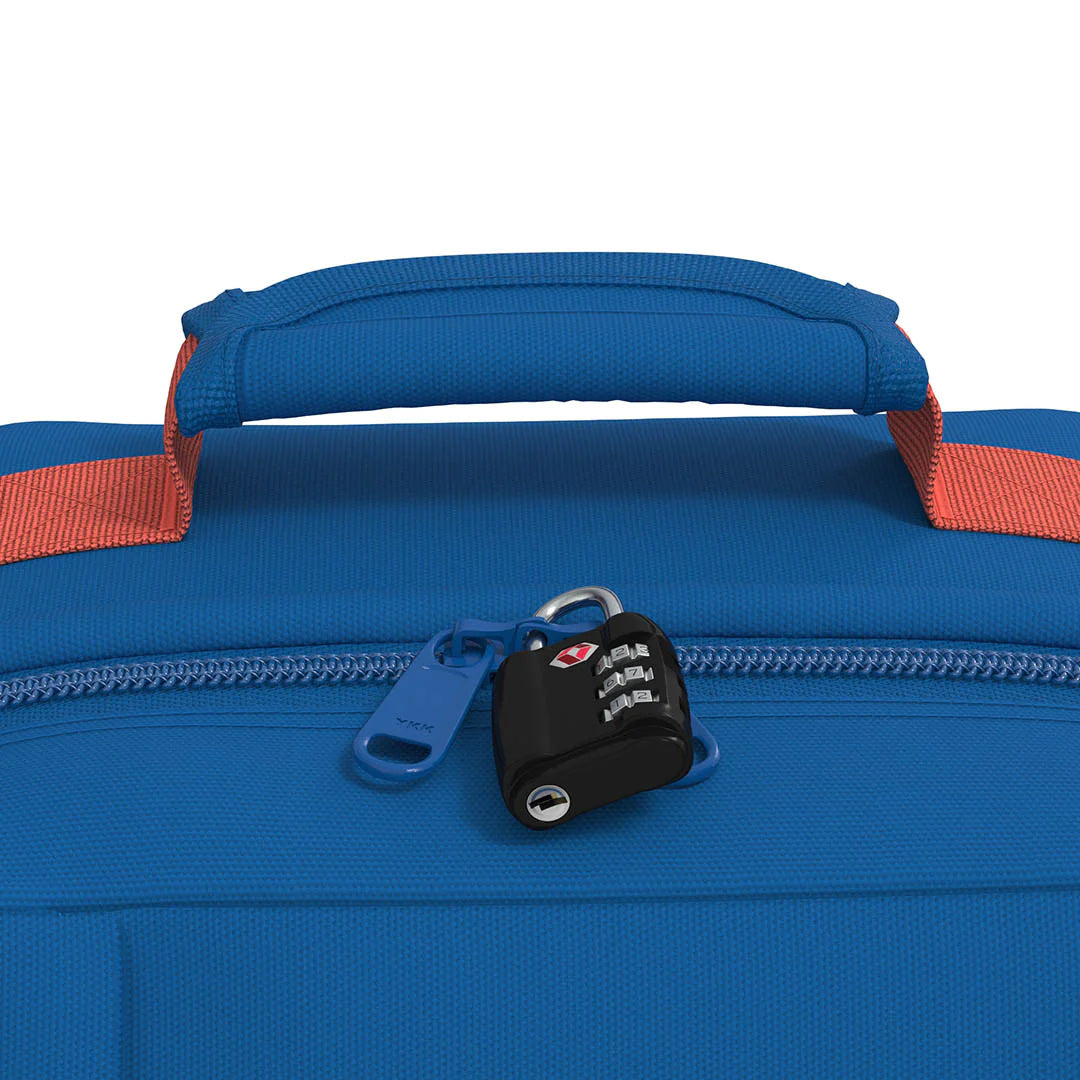 Cabinzero Classic Backpack 44L in Capri Blue Color 10