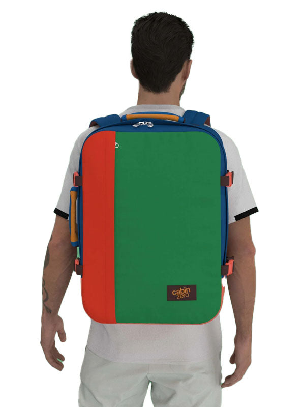 Cabinzero Classic Backpack 44L in Tropical Blocks Color 11
