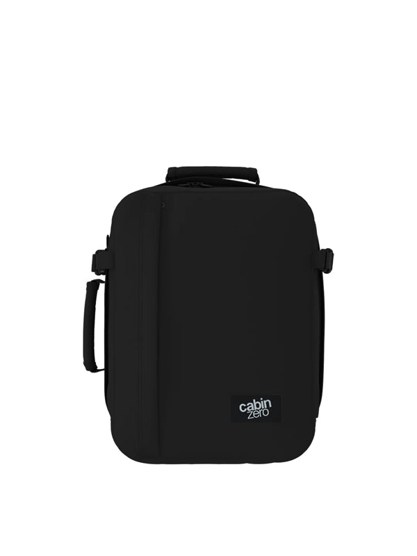 Cabinzero Classic Tech Backpack 28L in Absolute Black Color