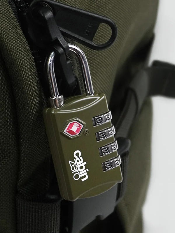 Cabinzero TSA Travel Lock in Georgian Khaki Color 2